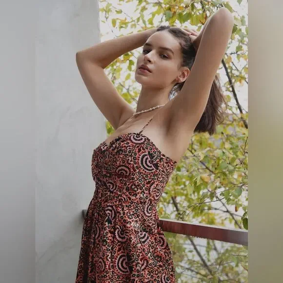 A.L.C. Lilah Printed Midi Dress, Revolve, NWT, Size 8 - Picture 4 of 10